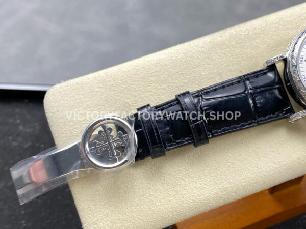 ZM Factory Patek Philippe Perpetual Calendar 5160500G–001 38mm Engraving Steel Leather Strap Whi (9) ZM Factory Patek Philippe Perpetual Calendar 5160/500G–001 38mm Engraving Steel Leather Strap White Dial
