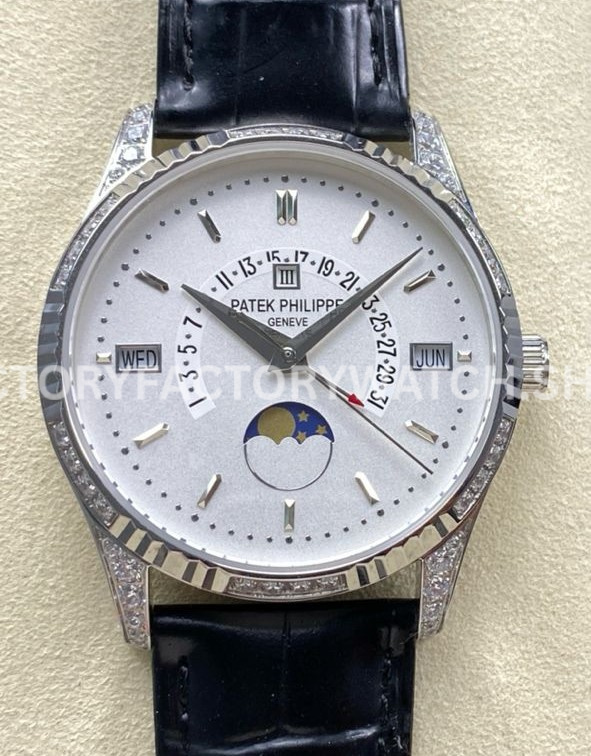 ZM Factory Patek Philippe 5496P white dial perpetual calendar leather strap