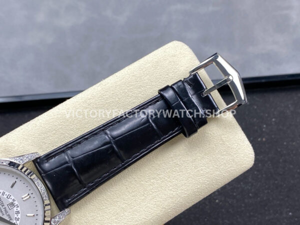 ZM Factory Patek Philippe Perpetual Calendar 5496P-001 40mm Steel Leather Strap White Dial