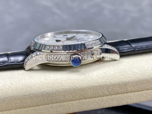 ZM Factory Patek Philippe Perpetual Calendar 5496P-001 40mm Steel Leather Strap White Dial
