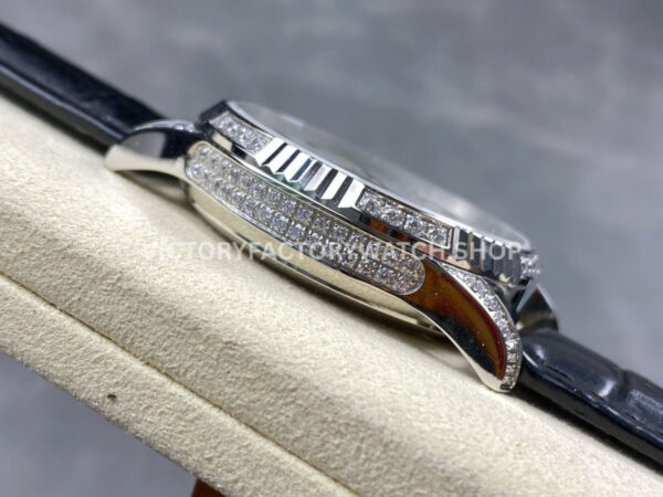 ZM Factory Patek Philippe Perpetual Calendar 5496P-001 40mm Steel Leather Strap White Dial