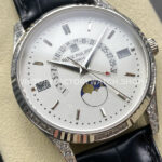 ZM Factory Patek Philippe Perpetual Calendar 5496P-001 40mm Steel Leather Strap White Dial