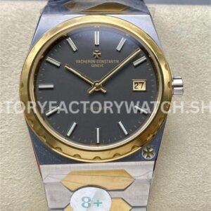 8+ Factory Vacheron Constantin Historiques 222 37mm half yellow gold grey dial replica watch