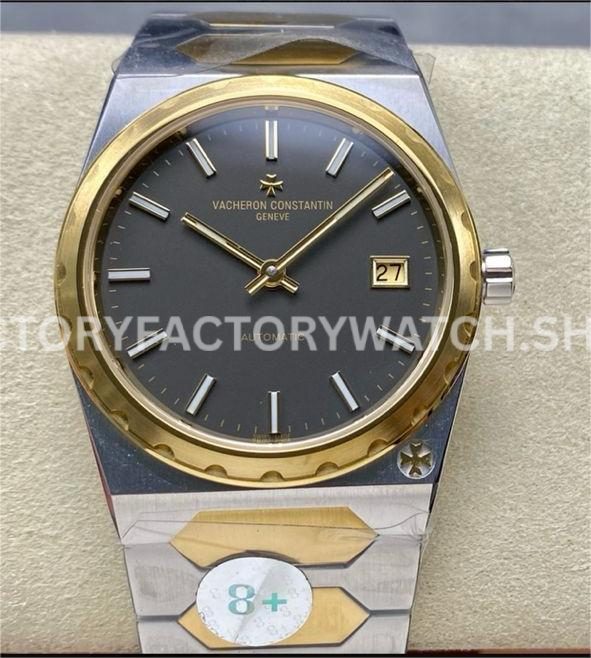 8+ Factory Vacheron Constantin Historiques 222 37mm half yellow gold grey dial replica watch