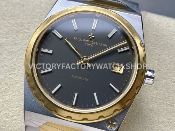 8+ Factory Vacheron Constantin Historiques 222 37mm Half Yellow Gold Grey Dial