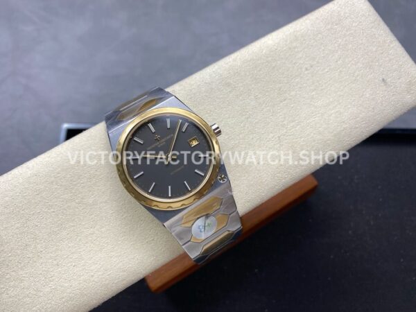 8+ Factory Vacheron Constantin Historiques 222 37mm Half Yellow Gold Grey Dial