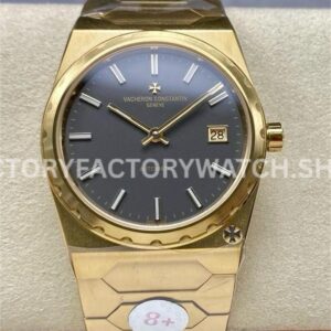 8+ Factory Vacheron Constantin Historiques 44018 37mm full yellow gold black dial replica watch