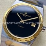 8+ Factory Vacheron Constantin Historiques 44018-37mm Half Yellow Gold Black Dial
