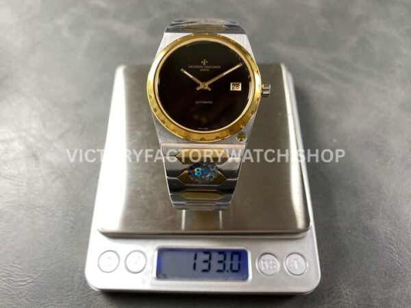8+ Factory Vacheron Constantin Historiques 44018-37mm Half Yellow Gold Black Dial