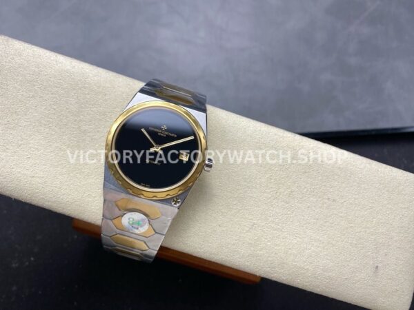 8+ Factory Vacheron Constantin Historiques 44018-37mm Half Yellow Gold Black Dial