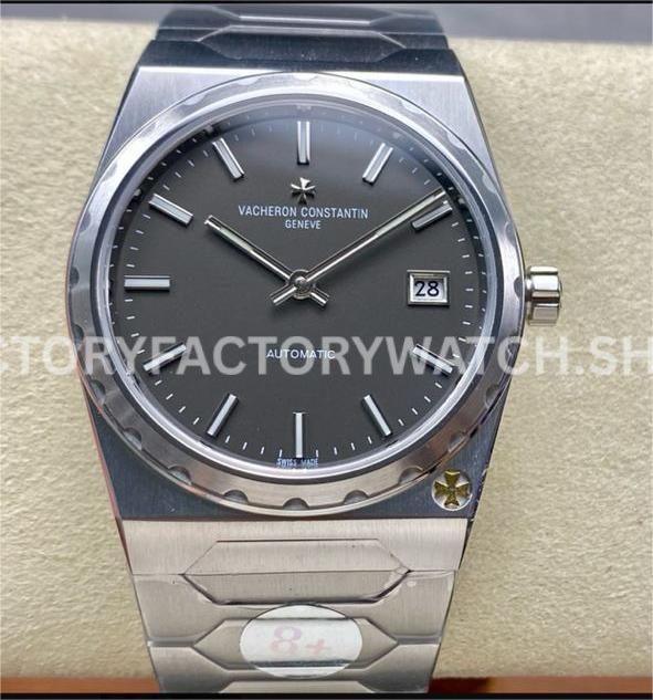 8+ Factory Vacheron Constantin Historiques 44018 411 37mm full steel grey dial replica watch