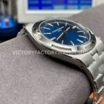 8F Factory Vacheron Constantin Overseas 2000V 40mm Full White Gold Blue Dial