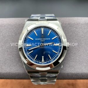 8F Factory Vacheron Constantin Overseas 2000V 40mm full white gold blue dial replica watch