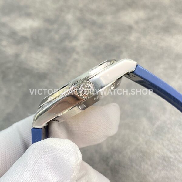 8F Factory Vacheron Constantin Overseas 4500V/110A-B128 41mm Blue Rubber Strap Blue Dial