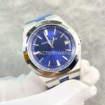 8F Factory Vacheron Constantin Overseas 4500V/110A-B128 41mm Blue Rubber Strap Blue Dial