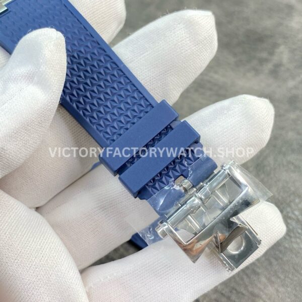8F Factory Vacheron Constantin Overseas 4500V/110A-B128 41mm Blue Rubber Strap Blue Dial