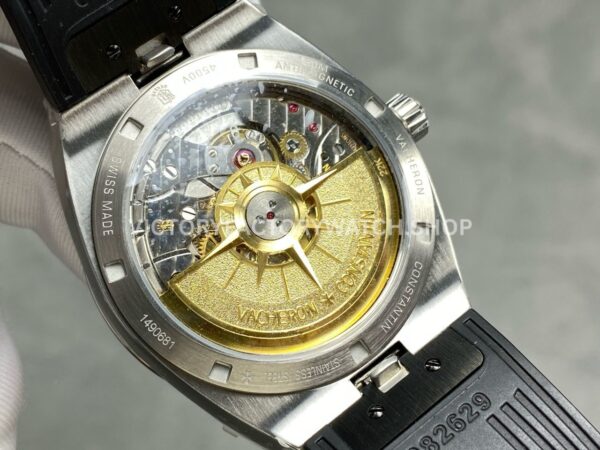 8F Factory Vacheron Constantin Overseas 4500V/110A-B483 41mm Rubber Strap Black Dial