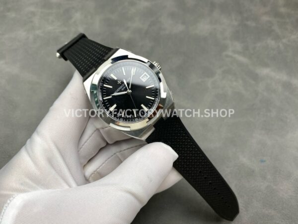 8F Factory Vacheron Constantin Overseas 4500V/110A-B483 41mm Rubber Strap Black Dial