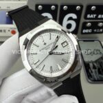 8F Factory Vacheron Constantin Overseas 4500V/000R-B127 41mm Black Rubber Strap Silver Dial
