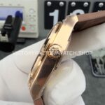 8F Factory Vacheron Constantin Overseas 4500V/000R-B127 41mm Rose Gold Brown Rubber Strap Silver Dial