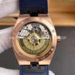 8F Factory Vacheron Constantin Overseas 4520V/210R-B705 41mm Rode Gold Rubber Strap Blue Dial