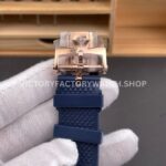 8F Factory Vacheron Constantin Overseas 4520V/210R-B705 41mm Rode Gold Rubber Strap Blue Dial