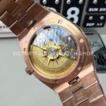 8F Factory Vacheron Constantin Overseas 4500v/000R-B127 41mm Full Rose Gold Silver Dial