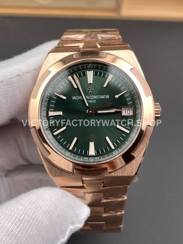 8F Factory Vacheron Constantin Overseas 4520V/210R-B967 41mm Full Rose Gold Green Dial