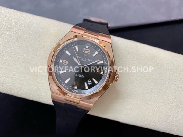 8F Factory Vacheron Constantin Overseas 47040/000R-9666 42mm Rubber Strap Arabic numerals Brown Dial