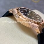 8F Factory Vacheron Constantin Overseas 47040/000R-9666 42mm Rubber Strap Arabic numerals Brown Dial