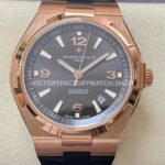 8F Factory Vacheron Constantin Overseas 47040 42mm rubber strap Arabic numerals brown dial replica watch