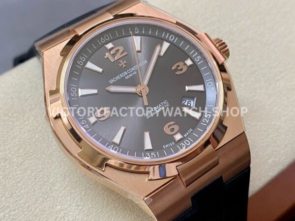 8F Factory Vacheron Constantin Overseas 47040/000R-9666 42mm Rubber Strap Arabic numerals Brown Dial
