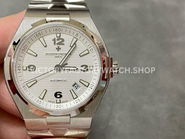 8F Factory Vacheron Constantin Overseas 47040 42mm full steel silver Arabic numerals dial replica watch