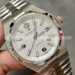 8F Factory Vacheron Constantin Overseas 47040/B01A-9093 42mm Full Steel Silver Arabic numerals Dial