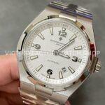 8F Factory Vacheron Constantin Overseas 47040/B01A-9093 42mm Full Steel Silver Arabic numerals Dial