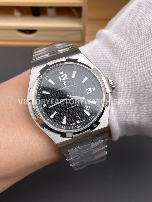 8F Factory Vacheron Constantin Overseas 47040/B01A-9094 42mm Full Steel Arabic numerals Black Dial