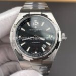 8F Factory Vacheron Constantin Overseas 47040/B01A-9094 42mm Full Steel Arabic numerals Black Dial