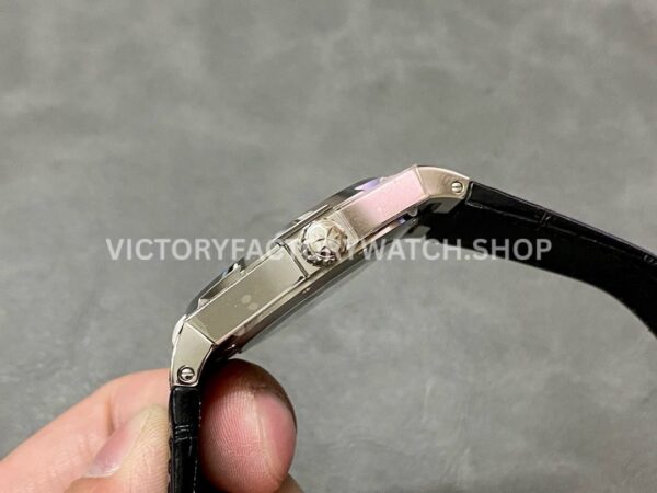 8F Factory Vacheron Constantin Overseas 47040/B01A-9094 42mm Leather Strap Arabic numerals Black Dial