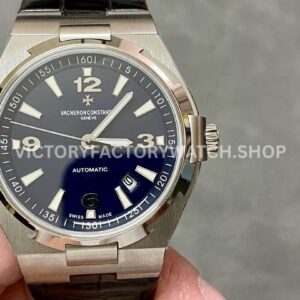 8F Factory Vacheron Constantin Overseas 47040B01A-9094 42mm Leather Strap Arabic numerals Black Dial (8) 8F Factory Vacheron Constantin Overseas 47040 42mm leather strap Arabic numerals black dial replica watch