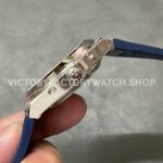 8F Factory Vacheron Constantin Overseas Perpetual Calendar 4300V/120G-B945 41.5mm Steel Blue Rubber Strap Blue Dial