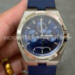 8F Factory Vacheron Constantin Overseas 4300V 120G B945 steel blue rubber strap blue dial replica watch