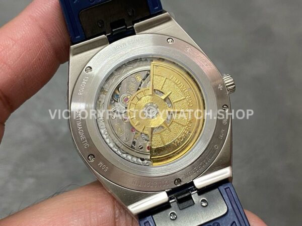 8F Factory Vacheron Constantin Overseas Perpetual Calendar 4300V/120G-B945 41.5mm Steel Blue Rubber Strap Blue Dial
