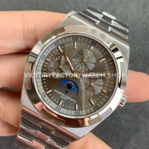 8F Factory Vacheron Constantin Overseas Perpetual Calendar 4300V 41.5mm Full Steel Grey Dial