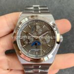 8F Factory Vacheron Constantin Overseas 4300V full steel grey dial replica watch