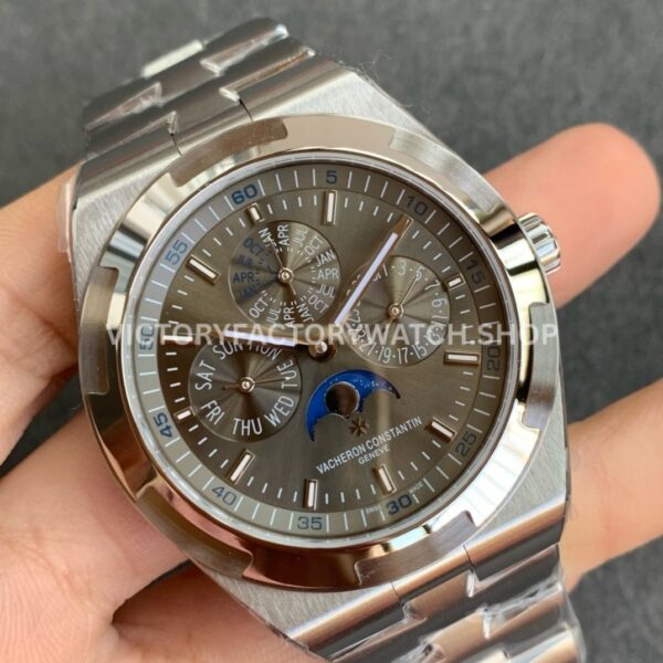 8F Factory Vacheron Constantin Overseas Perpetual Calendar 4300V 41.5mm Full Steel Grey Dial