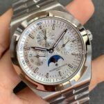 8F Factory Vacheron Constantin Overseas Perpetual Calendar 4300V 41.5mm Full Steel Silver Dial