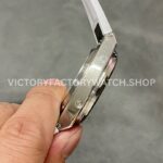 8F Factory Vacheron Constantin Overseas Perpetual Calendar 4300V 41.5mm Steel White Rubber Strap Silver Dial