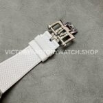 8F Factory Vacheron Constantin Overseas Perpetual Calendar 4300V 41.5mm Steel White Rubber Strap Silver Dial