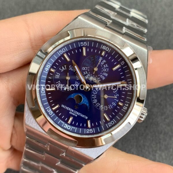 8F Factory Vacheron Constantin Overseas Perpetual Calendar 4300V/120G-B945 41.5mm Full Steel Blue Dial