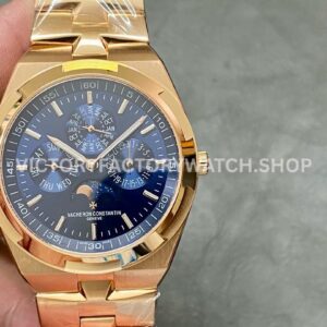 8F Factory Vacheron Constantin Overseas 4300V 120R B509 full rose gold blue dial replica watch